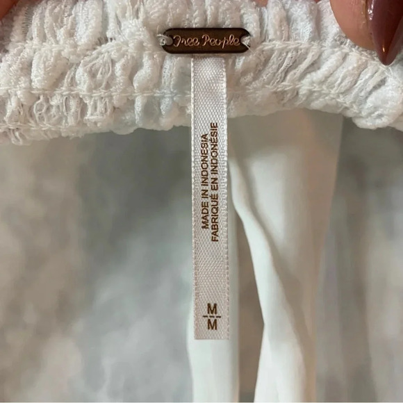 NWT Free People Hailee Lace Mini Dress in White, size M - Picture 4 of 14